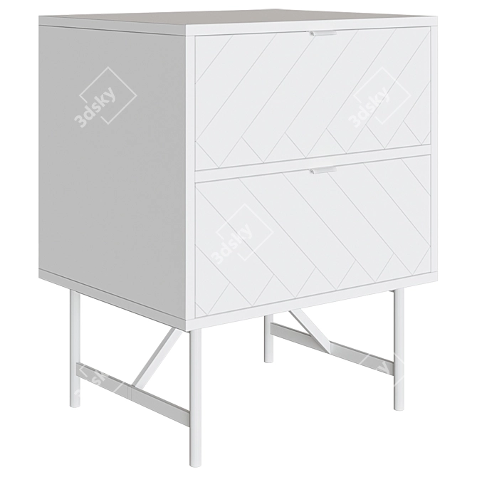 Hopkint Bedside Table Brayden Studio 3D model image 2