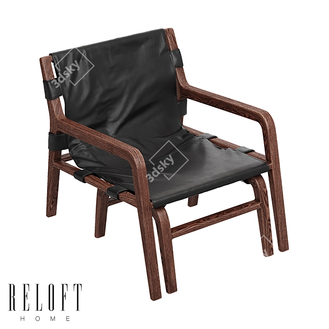 HUGO LOUNGE Chair by RELOFT 3D model image 3