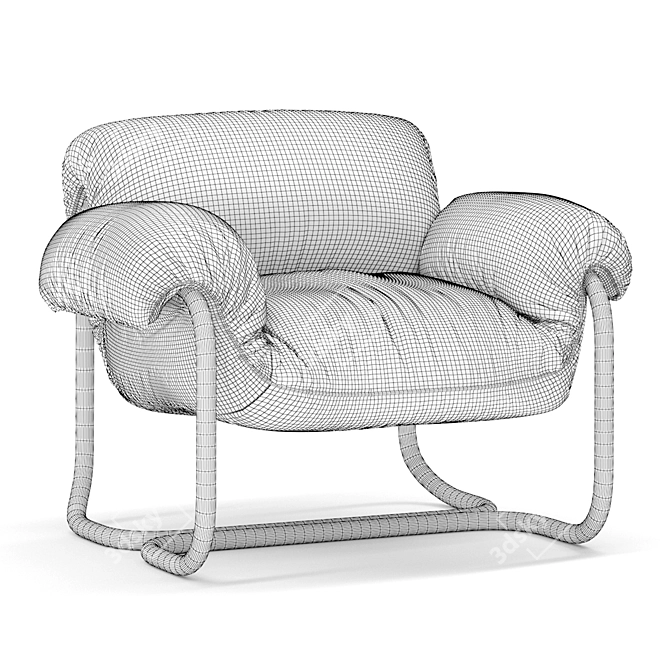 Elegant So Good Armchair Model 3D model image 5