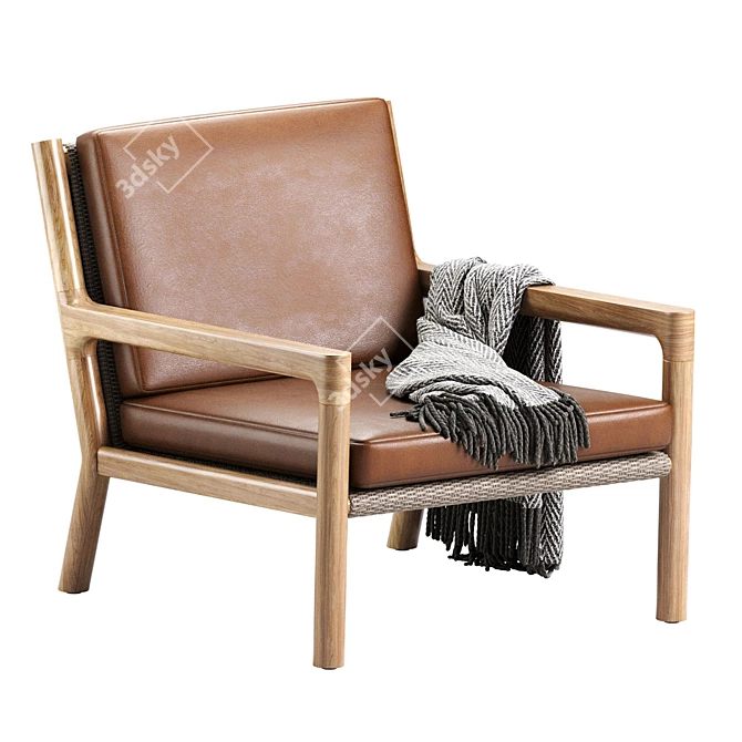 Modern Franck Lounge Chair 2013 3D model image 1