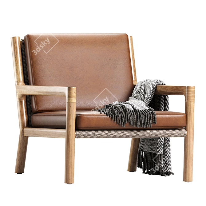 Modern Franck Lounge Chair 2013 3D model image 3