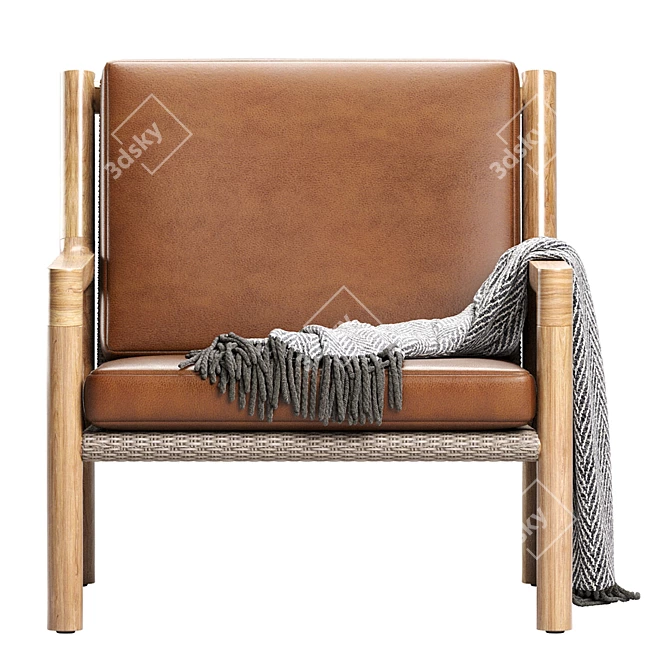 Modern Franck Lounge Chair 2013 3D model image 5