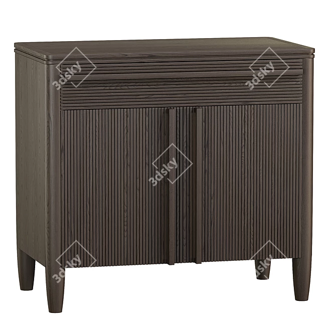 Modern Lines Buffet with Drawers 3D model image 1