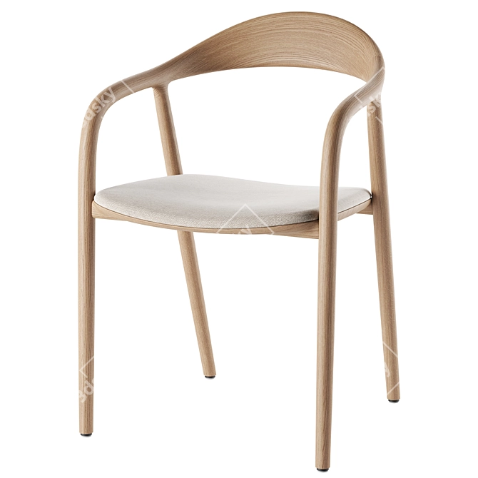 Modern Artisan Neva Chair 3D model image 1
