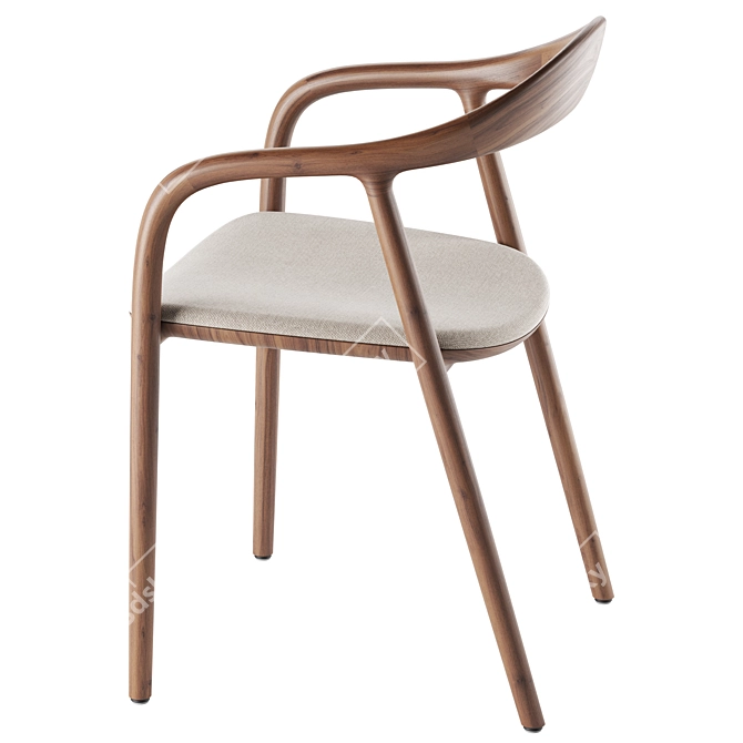 Modern Artisan Neva Chair 3D model image 4