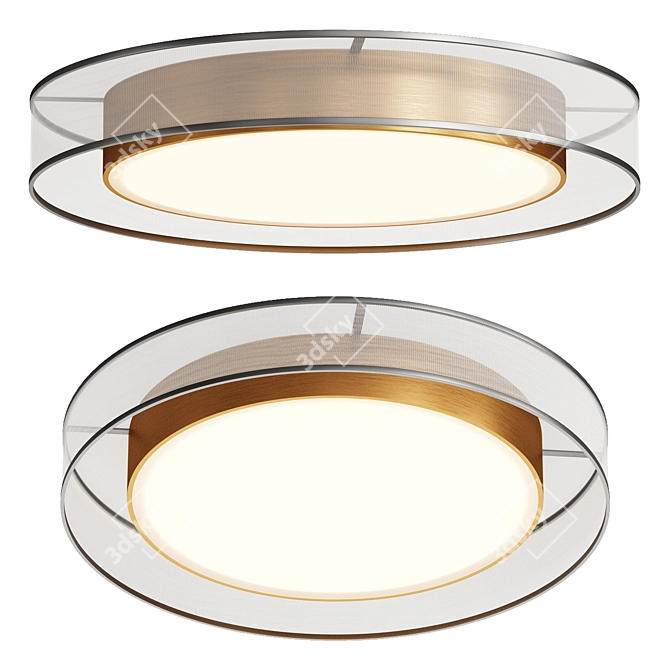 Modern Ceiling Light Fixture: Zoticus-led-Freya 3D model image 1