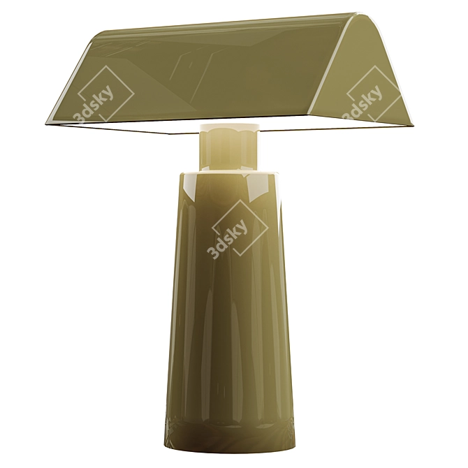 Pyramid Steel Table Lamp 3D model image 2