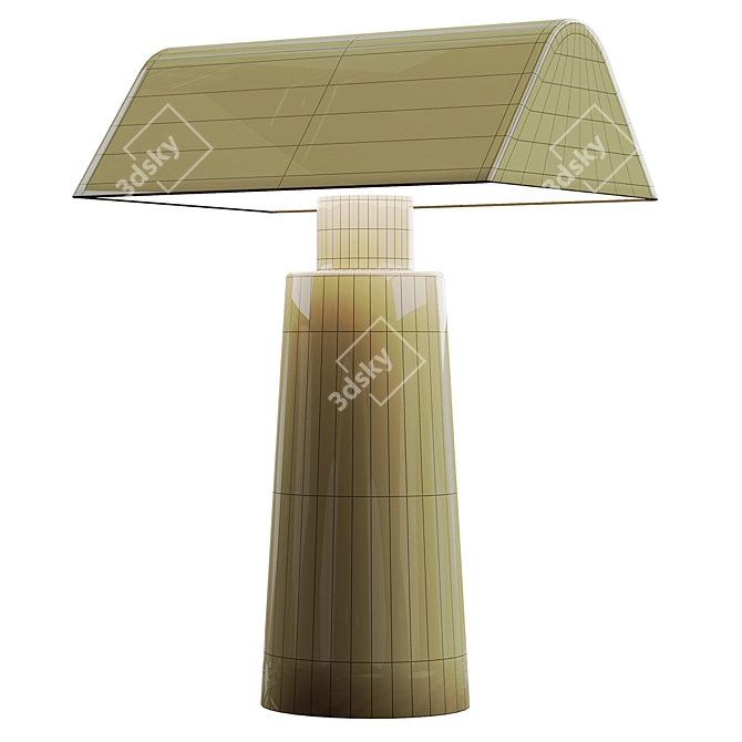 Pyramid Steel Table Lamp 3D model image 5