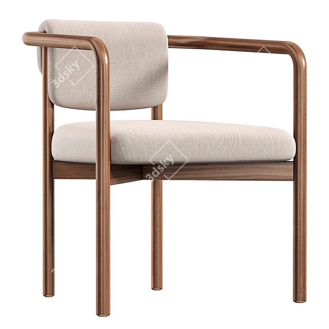 Modern Joli Chair by Zilio 3D model image 1