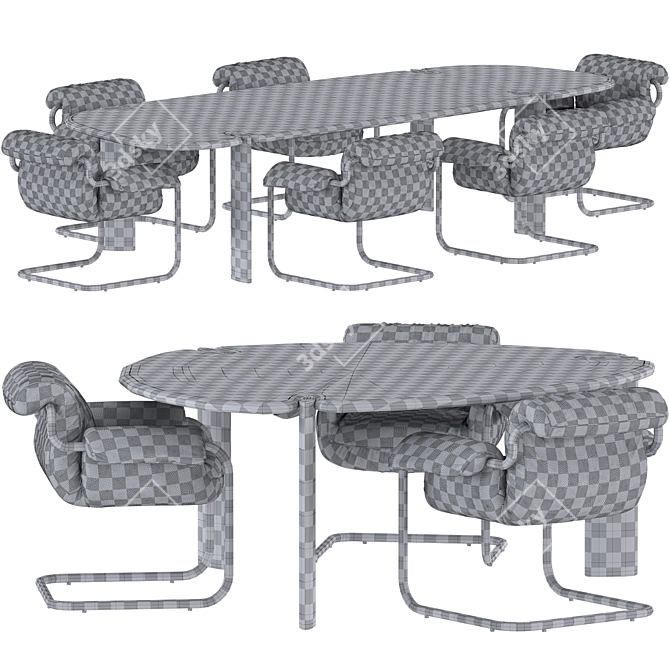 Isamu Dining Set, So Far 3D model image 7