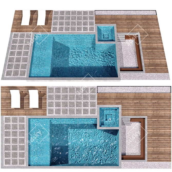 Aquatic Caustic Pool Model 3D model image 1