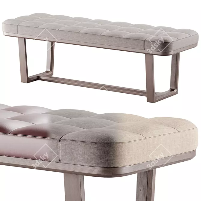 Modern VINCENT Bench, Domkapa 3D model image 2