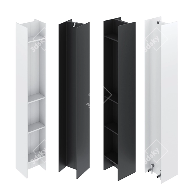 Aluminum Radiators Serie T 3D model image 1