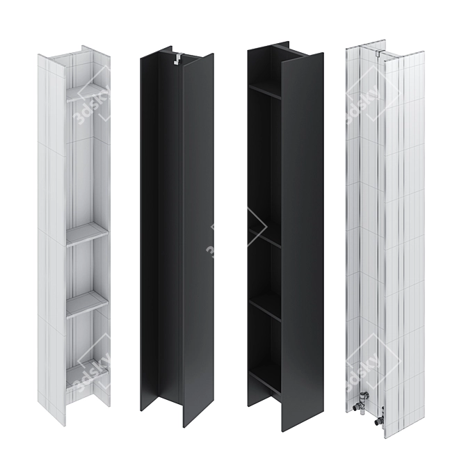 Aluminum Radiators Serie T 3D model image 2