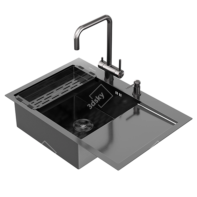 Gerhans Stainless Steel Kitchen Sink 3D model image 39