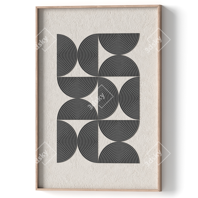 Stone Relief 3D Wall Art 3D model image 3