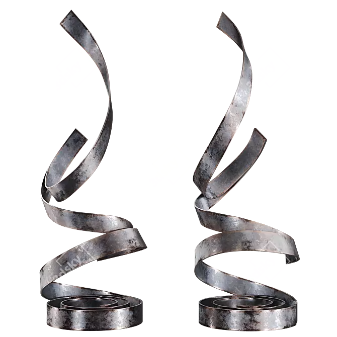 Modern Metal Sculpture by Damon Hyldreth 3D model image 3