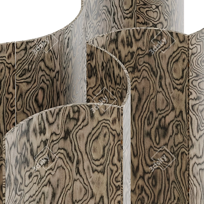 Sottsass Veneer Room Divider 3D model image 2