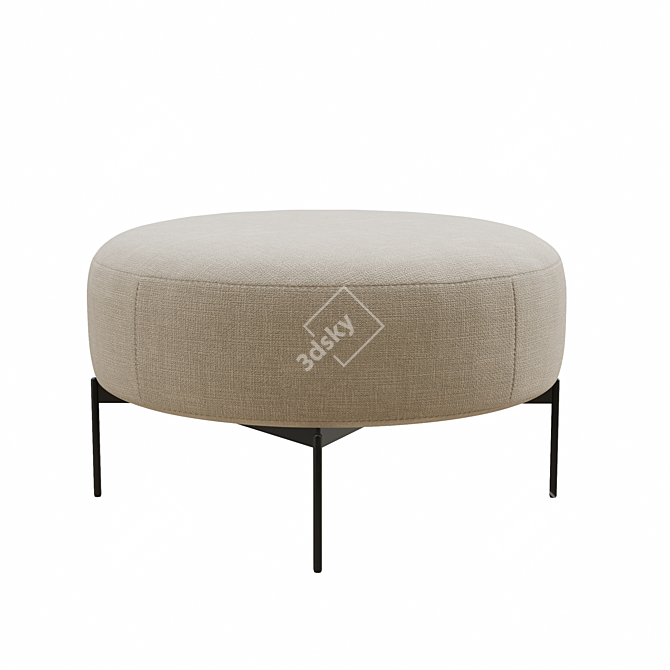  Scandinavian Chic Joe Pouf 3D model image 3