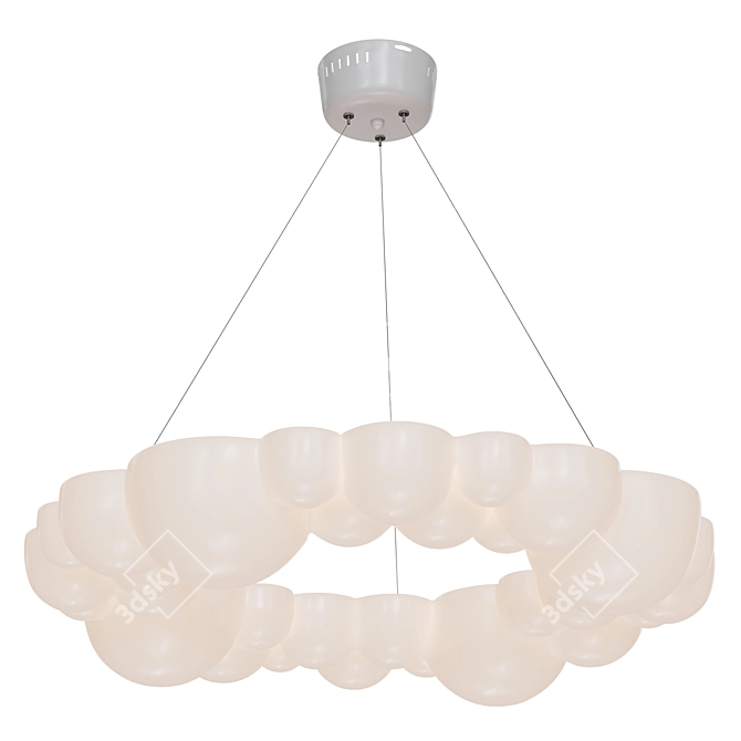 Modern Ring Chandeliers Collection 3D model image 3