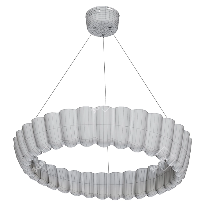 Modern Ring Chandeliers Collection 3D model image 6