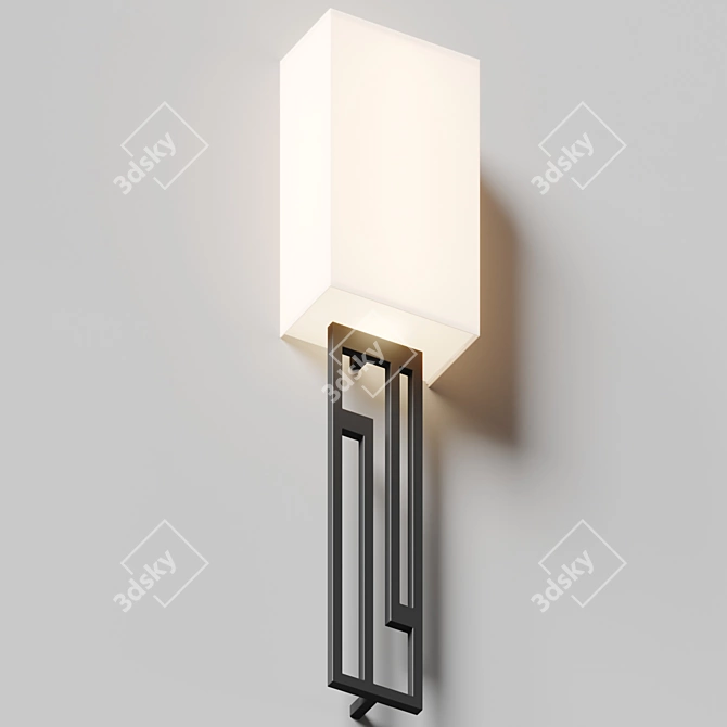 Vander LED Vertical Wall Sconce 3D model image 2