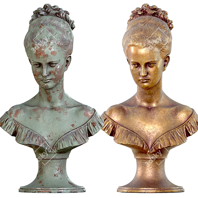 Ethereal Angel Sculpture vol3 3D model image 1