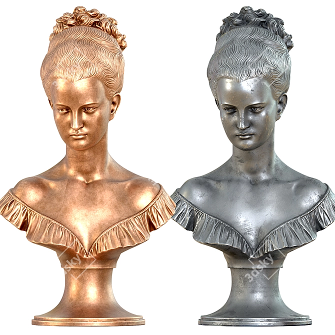 Ethereal Angel Sculpture vol3 3D model image 2
