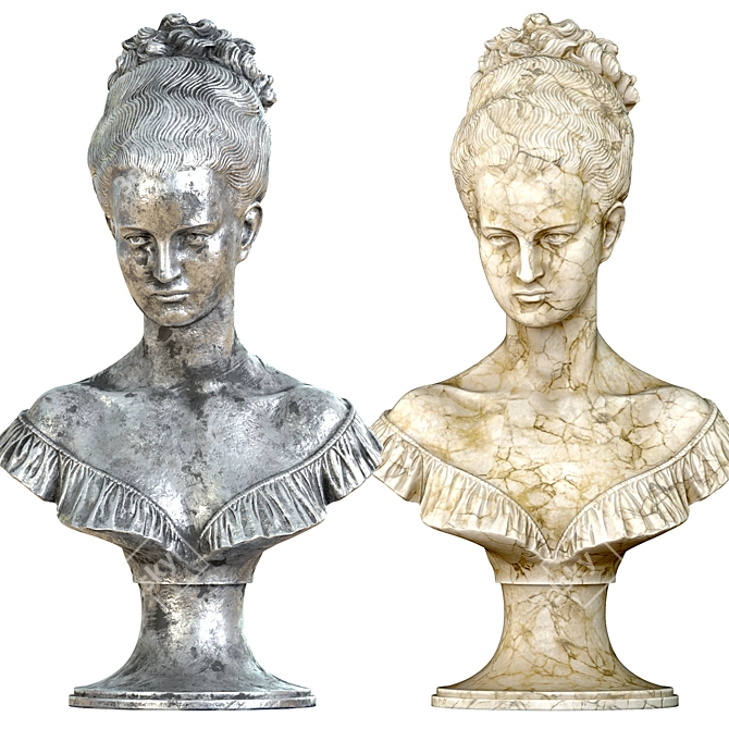 Ethereal Angel Sculpture vol3 3D model image 3