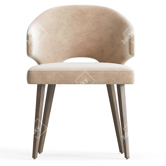 Eva Dining Chair - Minimalistic Design 3D model image 6