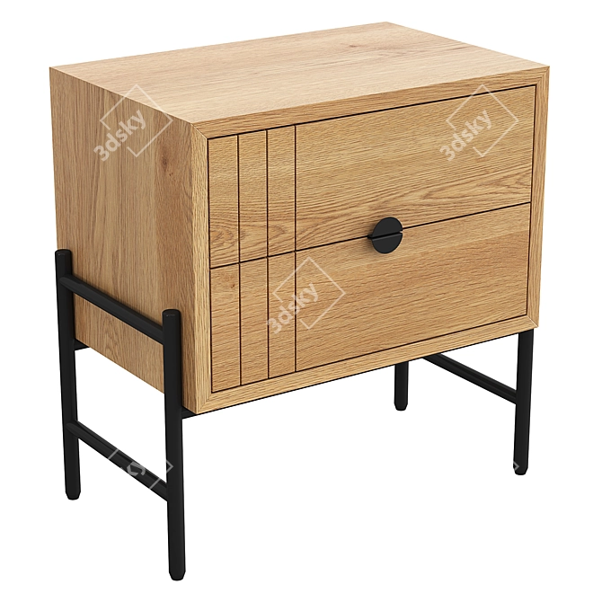 Modern Side Table La Redoute 3D model image 1