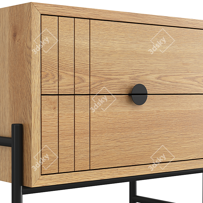 Modern Side Table La Redoute 3D model image 3