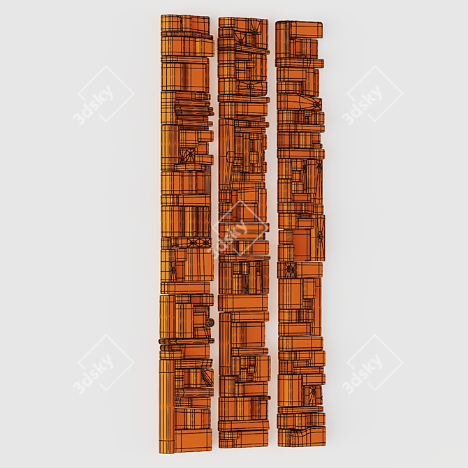 Modern Wood Panel Texture Set 3D model image 5