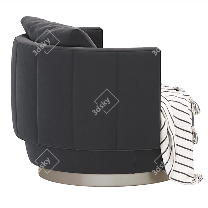 Minotti Torii Bold Armchair: Modern Elegance 3D model image 6