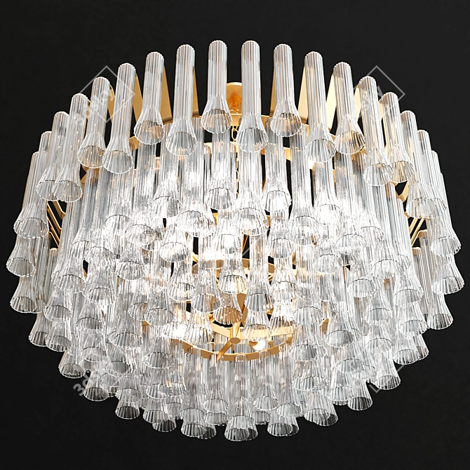 Elegant Lorelei Crystal Chandelier 3D model image 3