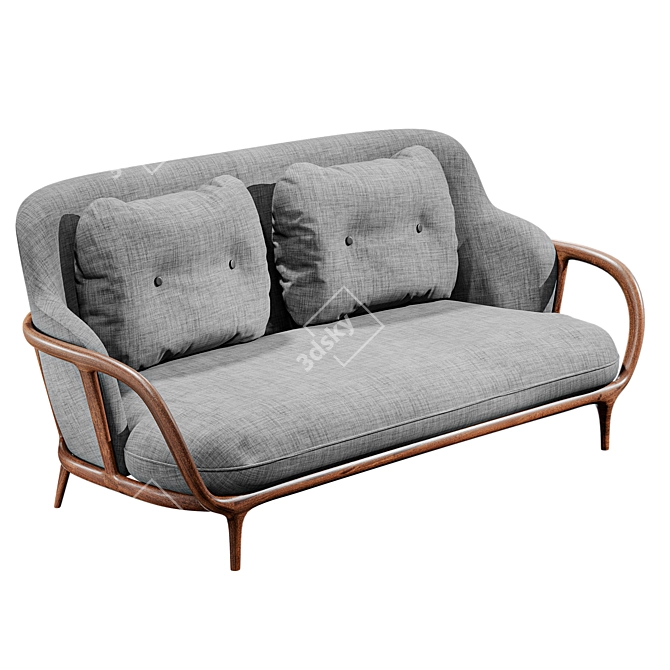 Elegant Modern Sofa Porada 3D model image 1