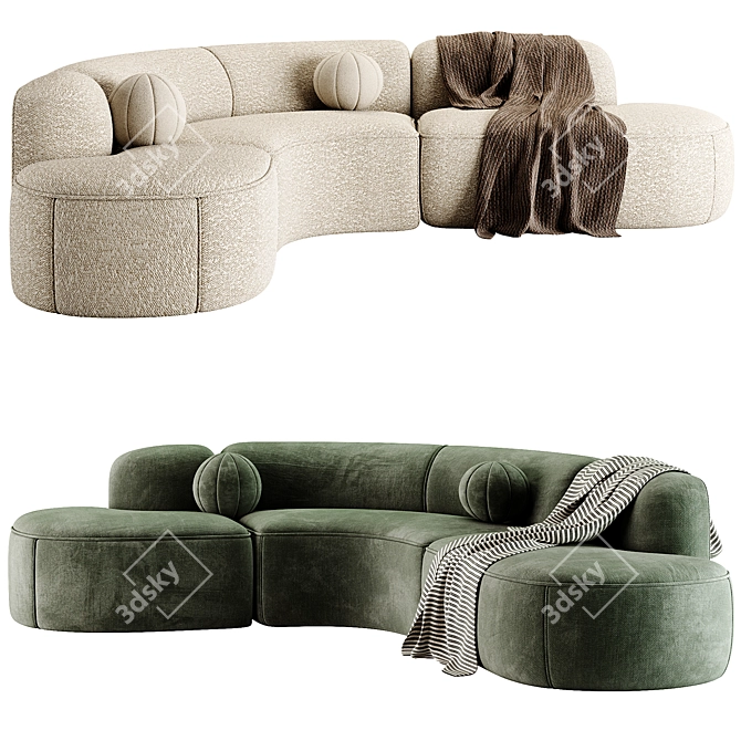 Vintage Chic Björn Sofa Eichholtz 3D model image 2