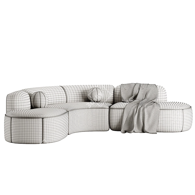 Vintage Chic Björn Sofa Eichholtz 3D model image 4