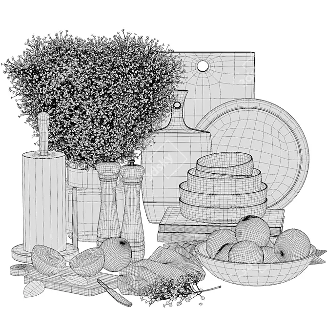 Kitchen Tools Model VOL_101 3D model image 4