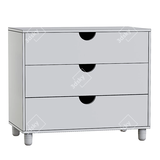 Halli Console Table Exported 3D model image 2