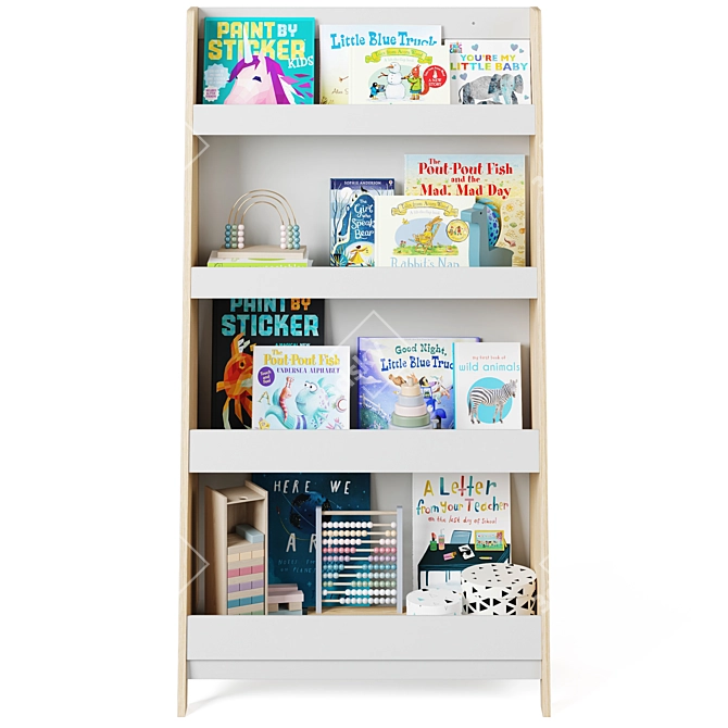 Children's Bookshelf Sueno by LA REDOUTE 3D model image 2