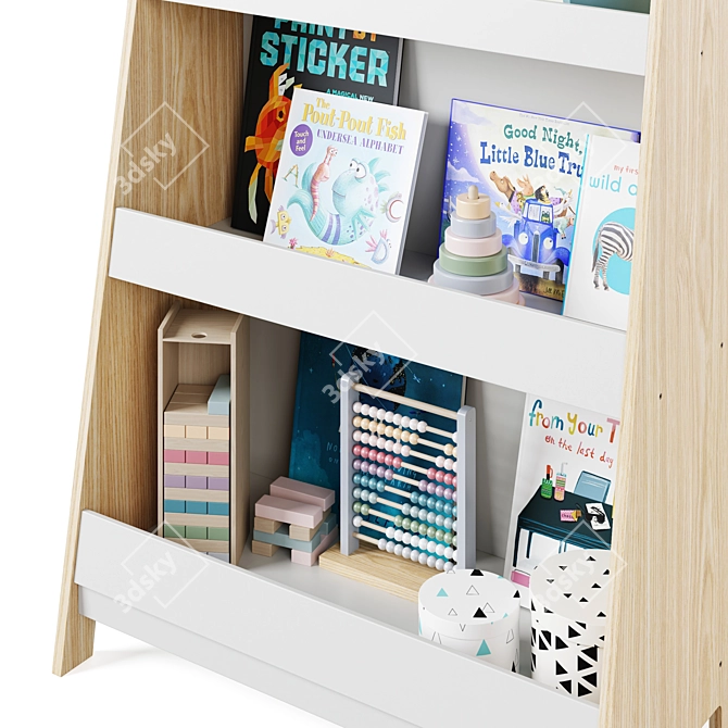 Children's Bookshelf Sueno by LA REDOUTE 3D model image 4