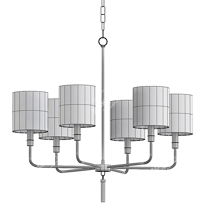 Elegant Gideon Chandelier Model 3D model image 3