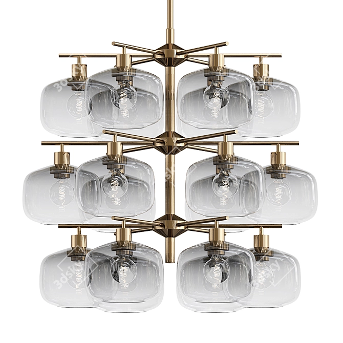 Stylish Holger Johansson Ceiling Lamp 3D model image 1