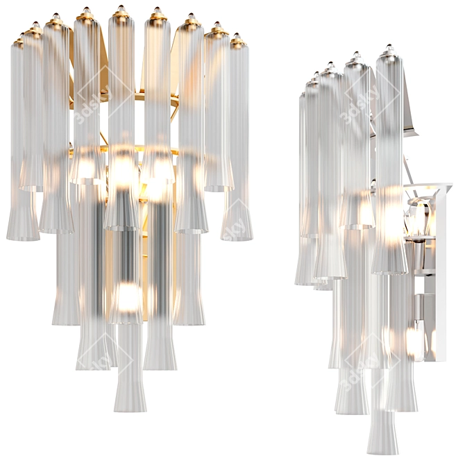 Julie Neill Large Waterfall Designer Sconce 3D model image 1