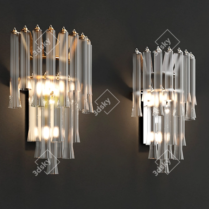 Julie Neill Large Waterfall Designer Sconce 3D model image 2