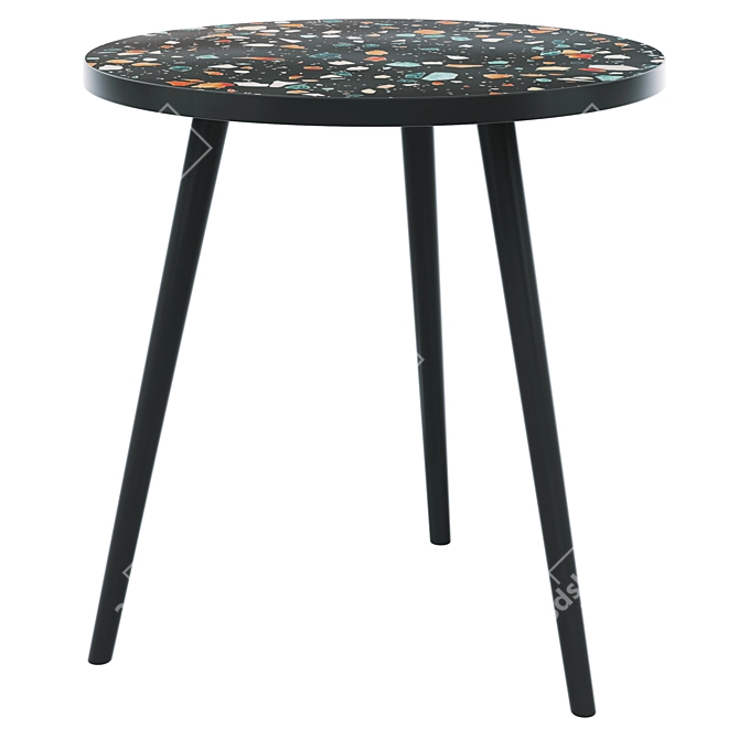 Modern Black Coffee Table Milton 3D model image 1