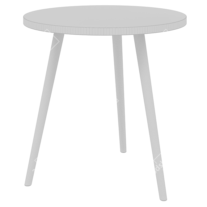 Modern Black Coffee Table Milton 3D model image 2