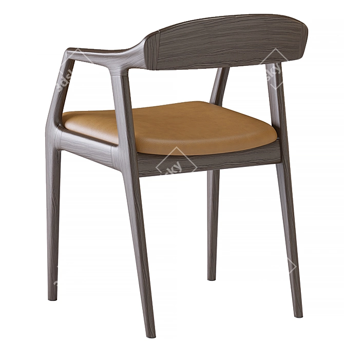 Elegant Sapporo Barstool Set 3D model image 6