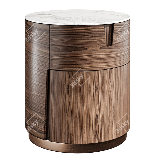 Sleek Tylsa Night 54 Bed 3D model image 1